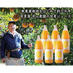 甘夏果汁１００％ジュース《1000ml×3本＋180ml×4本セット》